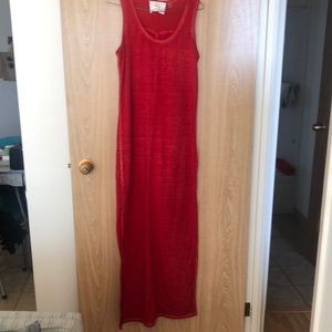 Point Zero red maxi dress